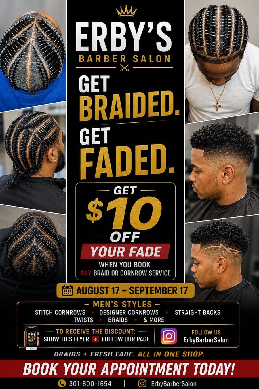Erby's Barber Salon — Back-to-School Promo